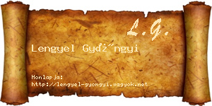 Lengyel Gyöngyi névjegykártya