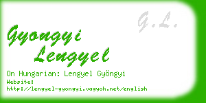 gyongyi lengyel business card